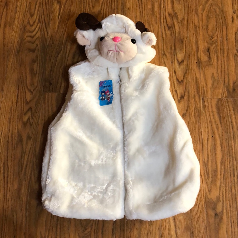 Sleeveless Plush Sheepy Vest